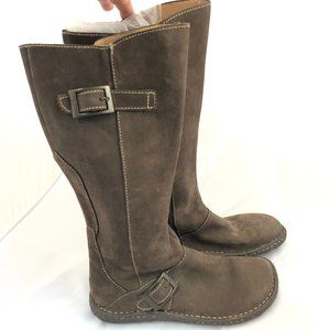 Born Tall Boots Size 7 leather Suede